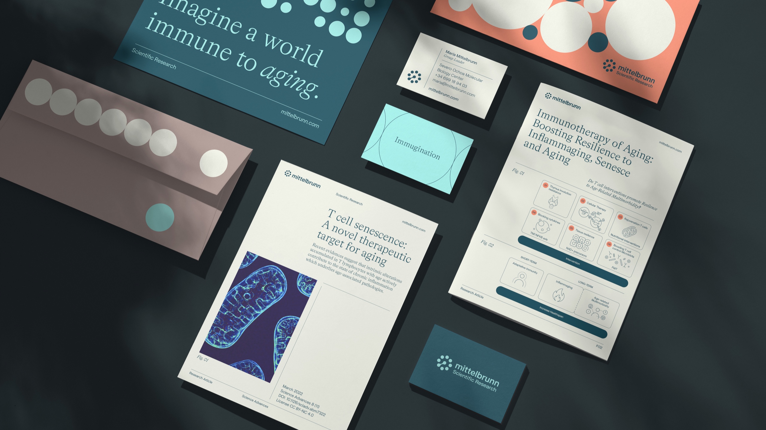 Papelería corporativa diseñada por The Brand Basics