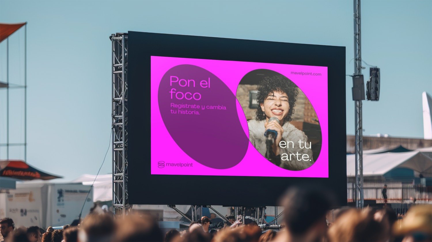 Pantalla LED en festival — Mavelpoint